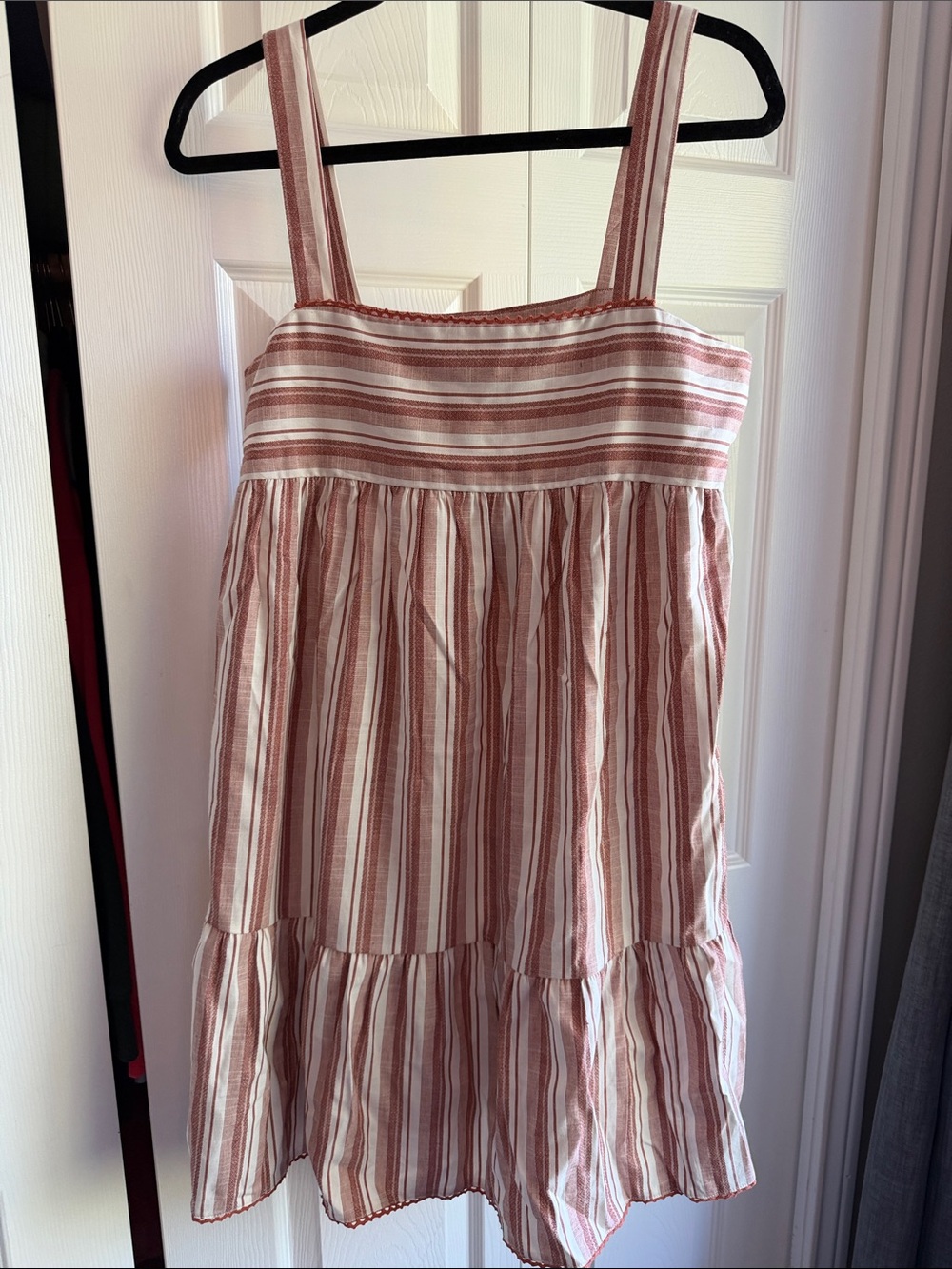 Universal Thread Red & White Striped Sleeveless Dress - Picture 1 of 4
